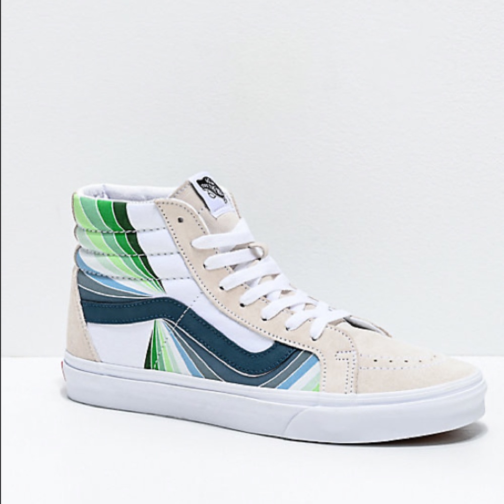 Vans Sk8 Hi Reissue Refract in True White / Multi